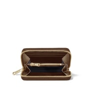 BRACCIALINI BASIC Cartera peque&ntilde;a de cuero con cremallera marr&oacute;n - Carteras Mujer - 2