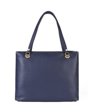 BRACCIALINI NORA Bolso de hombro de piel con bolsillo azul - Bolsos Mujer - 3