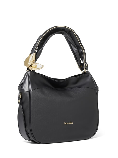 GRETA Bolso de hombro de piel negro - Bolsos Mujer