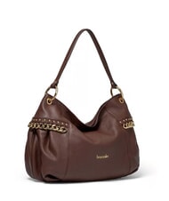 BRACCIALINI NORA Bolso de hombro de piel con cadena marr&oacute;n - Bolsos Mujer - 2