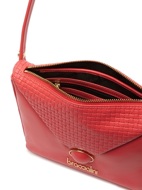 NAOMI Bolso de hombro de piel rojo - Bolsos Mujer