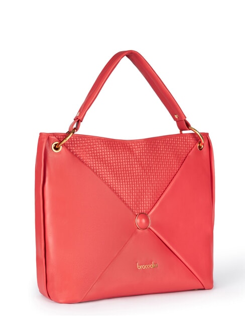 NAOMI Bolso de hombro tipo hobo de piel rojo - Bolsos Mujer