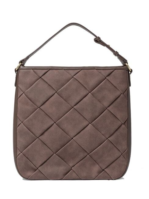 ICONS Bolso de hombro tipo hobo con correa para el hombro marrón - Bolsos Mujer