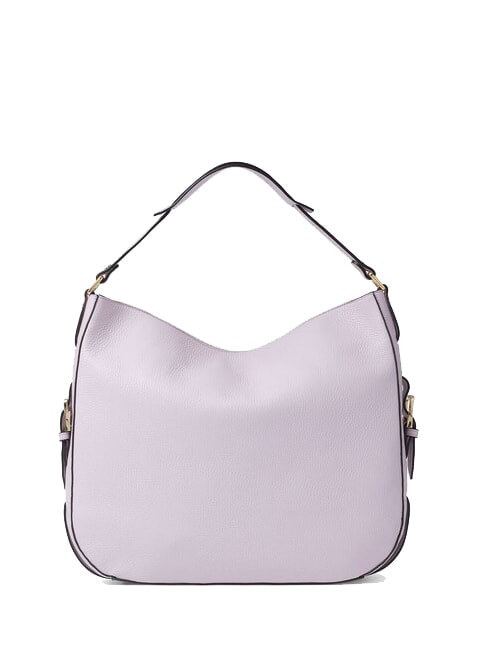 HELLEN Bolso de hombro tipo hobo de piel lila - Bolsos Mujer