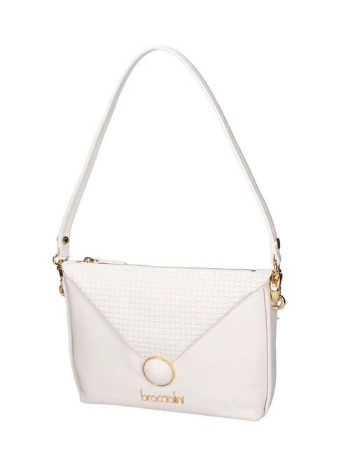NAOMI Bolso de hombro de piel blanco - Bolsos Mujer