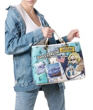 BRACCIALINI CARTOLINE Bolso de mano con bandolera multi - Bolsos Mujer - 4