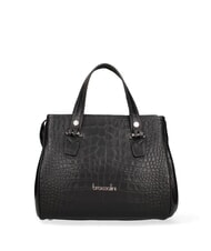 BRACCIALINI ZOE CROCO Bolso de piel estampado negro - Bolsos Mujer - 3