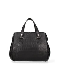 BRACCIALINI ZOE CROCO Bolso de piel estampado negro - Bolsos Mujer - 4