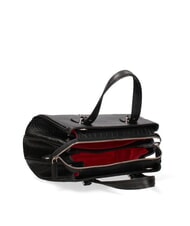 BRACCIALINI ZOE CROCO Bolso de piel estampado negro - Bolsos Mujer - 5