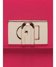 FURLA 1927 Mini bolso de hombro de piel rosa pop - Bolsos Mujer - 3