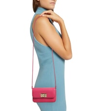 FURLA 1927 Mini bolso de hombro de piel rosa pop - Bolsos Mujer - 5