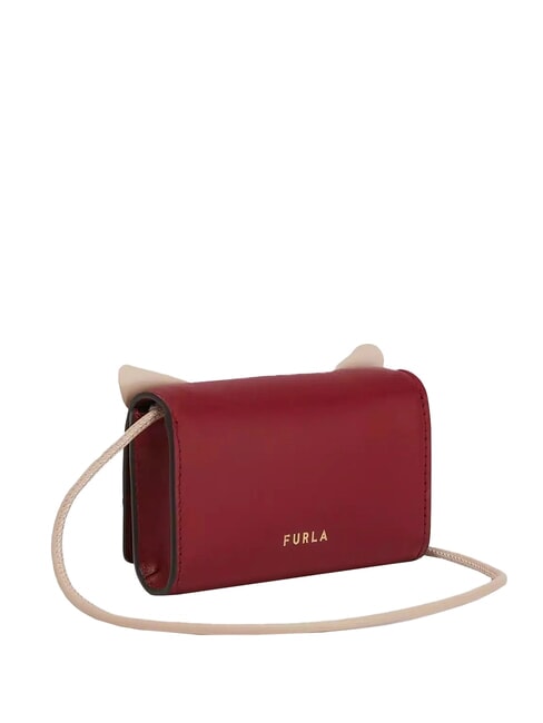 ALLEGRA FOX Mini bolso de hombro de piel de becerro TONOS CEREZAS - Bolsos Mujer
