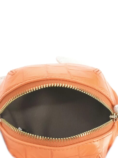 ALLEGRA Monedero de tortuga con cordón naranja fluorescente + polvos de talco + polvos de coñac - Carteras Mujer