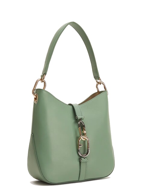 SIRENA S Bolso bandolera en piel aceituna - Bolsos Mujer