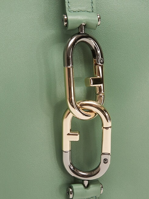 SIRENA S Bolso bandolera en piel aceituna - Bolsos Mujer