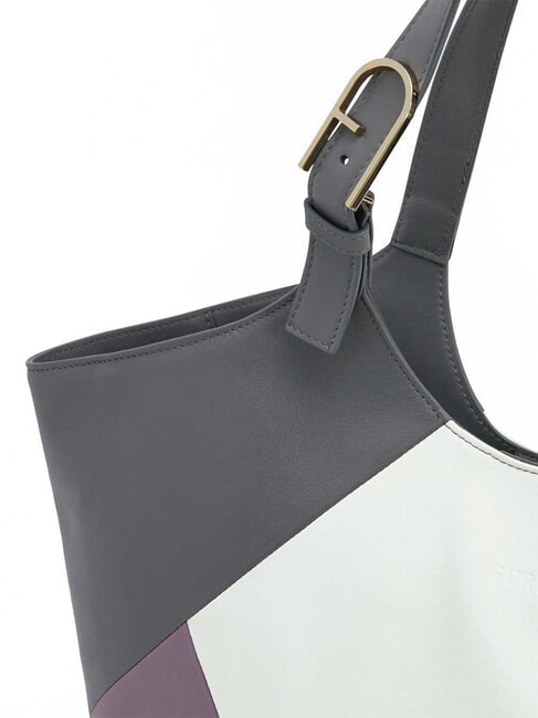 FLOW Bolso de hombro de piel estampada malvavisco+aura+tierra - Bolsos Mujer