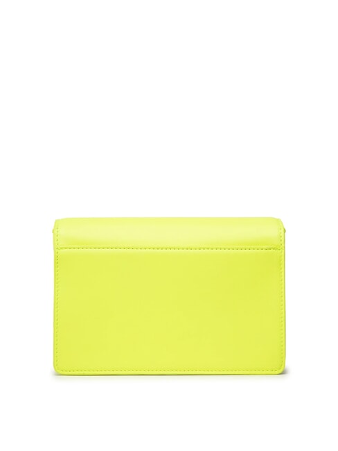 1927 SOFT Mini bolso de hombro en piel napa amarillo fluorescente + negro - Bolsos Mujer