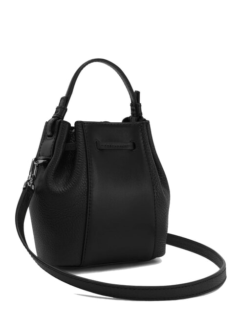 MIASTELLA Mini bolso de piel de becerro tipo cubo negro - Bolsos Mujer