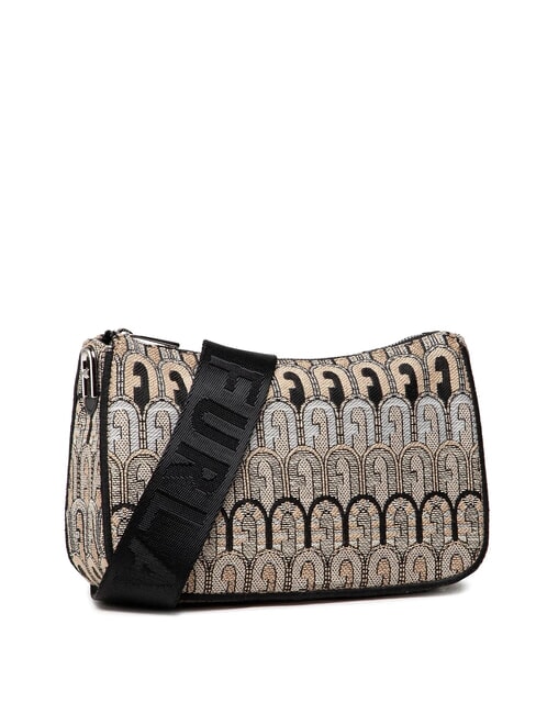 MOON Mini bolso en tejido jacquard desierto + tonos negros - Bolsos Mujer