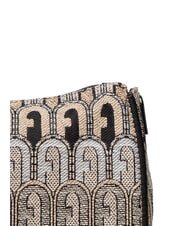 FURLA MOON Mini bolso en tejido jacquard desierto + tonos negros - Bolsos Mujer - 4