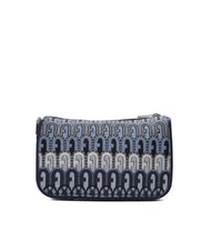FURLA MOON Mini bolso en tejido jacquard tonos azul denim + negro - Bolsos Mujer - 4