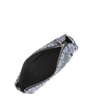 FURLA MOON Mini bolso en tejido jacquard tonos azul denim + negro - Bolsos Mujer - 7