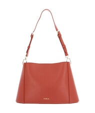 FURLA FLEUR Bolso bandolera de piel con bandolera canela - Bolsos Mujer - 3