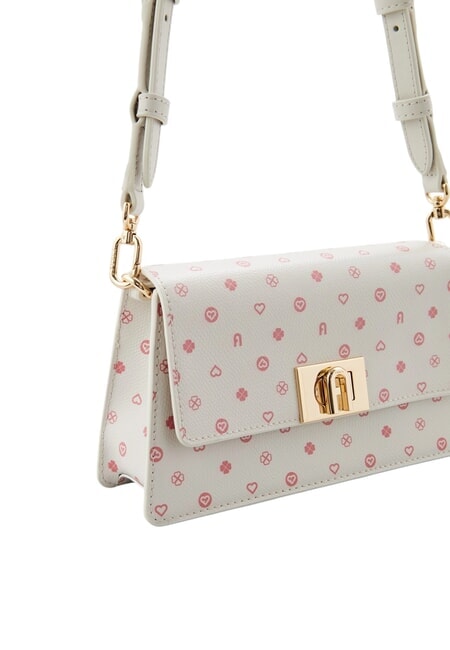 ZOE Bolso de hombro de piel estampada tonos de malvavisco - Bolsos Mujer