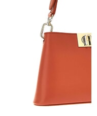 FURLA FLEUR Bolso de hombro de piel de becerro canela - Bolsos Mujer - 3