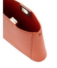 FURLA FLEUR Bolso de hombro de piel de becerro canela - Bolsos Mujer - 6