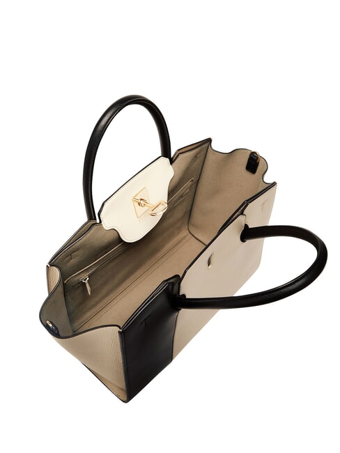 GENESI Bolso de piel con bandolera luna llena+negro - Bolsos Mujer