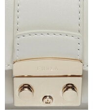 FURLA METROPOLIS Bolso bandolera mini de piel Malvavisco - Bolsos Mujer - 4