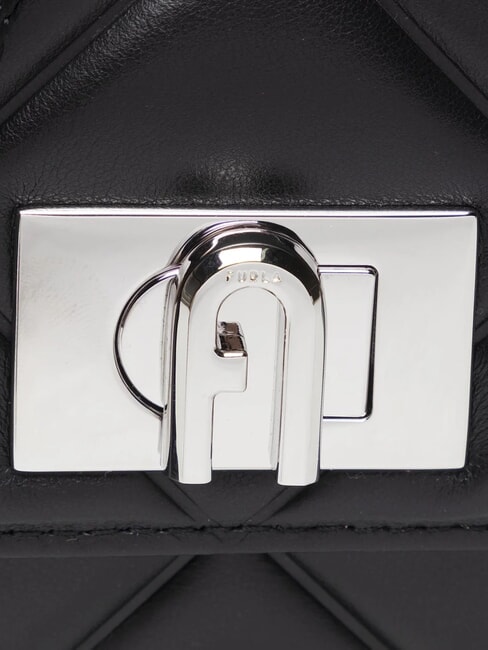 1927 Bolso mini de piel acolchado negro - Bolsos Mujer