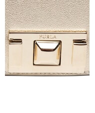 FURLA MIMI" Bolso de hombro convertible color platino - Bolsos Mujer - 3