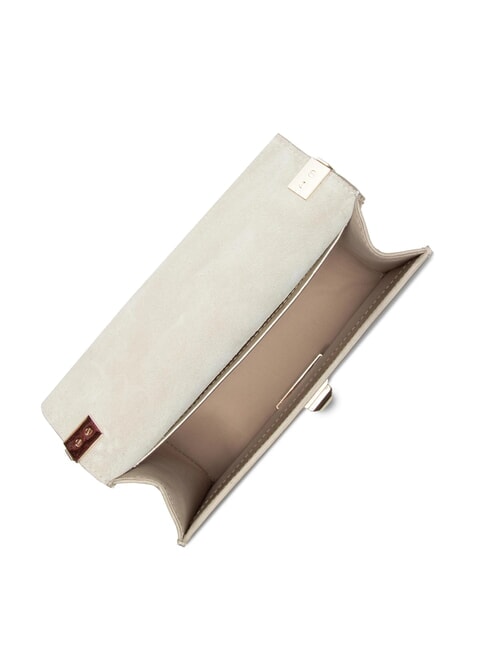 MIMI" Bolso de hombro convertible color platino - Bolsos Mujer