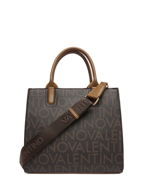 REGINA RE Bolso de mano con estampado de logotipo por toda la superficie oscuro/natural - Bolsos Mujer