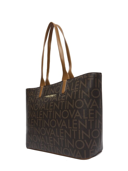 REGINA RE Bolso de hombro con logo integral oscuro/natural - Bolsos Mujer