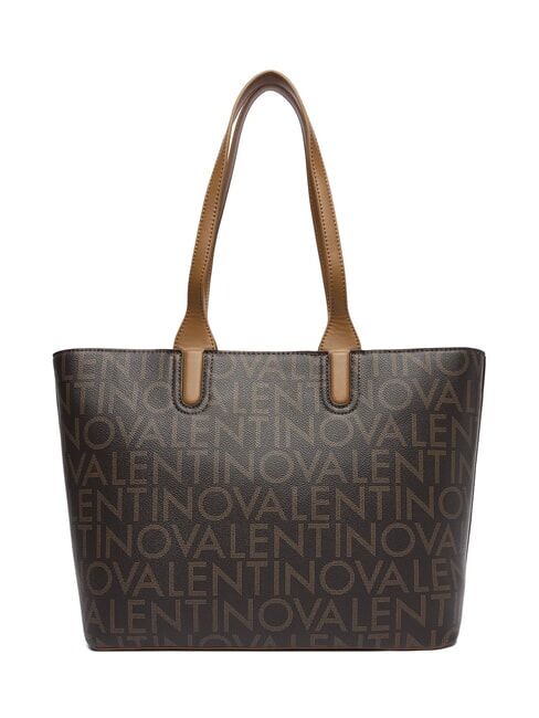 REGINA RE Bolso de hombro con logo integral oscuro/natural - Bolsos Mujer