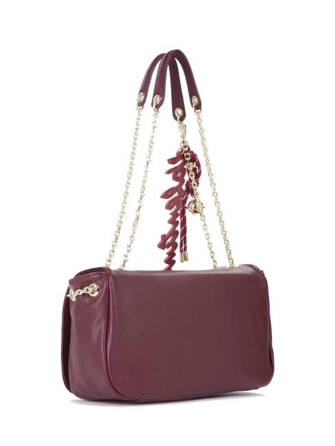 WINTER RE Bolso de hombro convertible con charms Burdeos - Bolsos Mujer