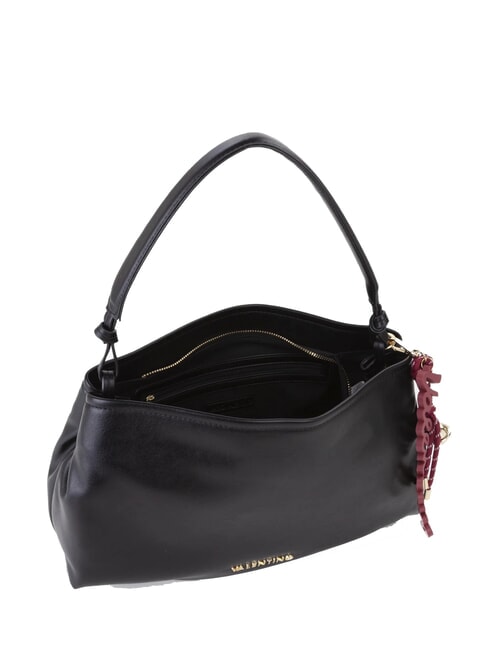 WINTER RE Bolso de hombro con charms y bandolera negro - Bolsos Mujer