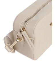 MARIO VALENTINO PANSY Bolsa para cámara con dos correas para el hombro color crudo - Bolsos Mujer - 3