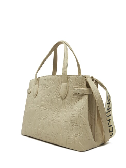 PANSY Bolso de mano con dos correas de hombro color crudo - Bolsos Mujer