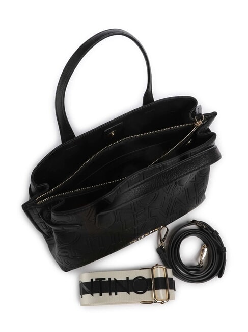 PANSY Bolso de mano con dos correas de hombro negro - Bolsos Mujer