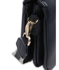 MARIO VALENTINO ZERO RE Bolso multifuncional con estampado saffiano azul medianoche - Bolsos Mujer - 3