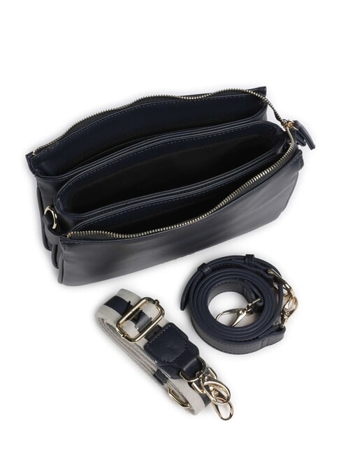 ZERO RE Bolso multifuncional con estampado saffiano azul medianoche - Bolsos Mujer