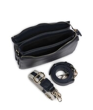 MARIO VALENTINO ZERO RE Bolso multifuncional con estampado saffiano azul medianoche - Bolsos Mujer - 4