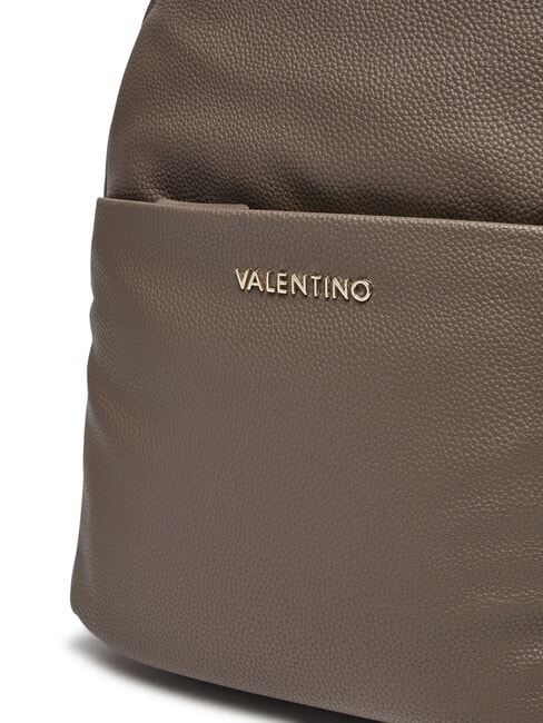 NEVER Mochila redonda con bolsillo gris pardo - Bolsos Mujer