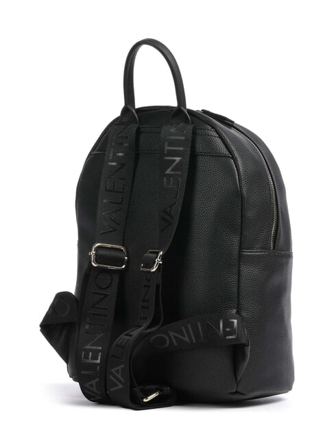 NEVER Mochila redonda con bolsillo negro - Bolsos Mujer