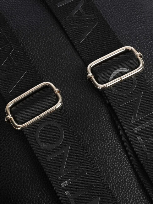 NEVER Mochila redonda con bolsillo negro - Bolsos Mujer