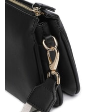 MARIO VALENTINO ZERO RE Bolso multifuncional con estampado saffiano negro - Bolsos Mujer - 3